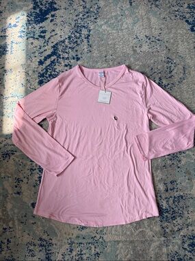 Light Pink Long Sleeve Lounge Tee